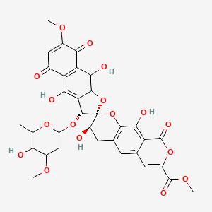 Chemical structure of Heliquinomycin