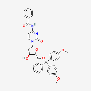 Chemical structure of N-Benzoyl-5'-O-(4,4'-dimethoxytrityl)-2'-deoxycytidine
