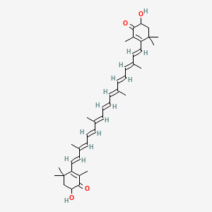 Chemical structure of rac-Astaxanthin
