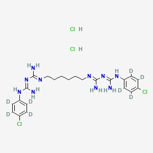 Chemical structure of Chlorhexidine-d8 (hydrochloride)