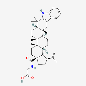 Chemical structure of 2,3-Indolobetulinic glycine amide