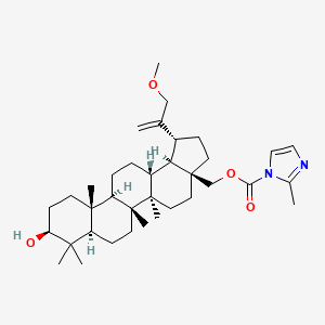 Chemical structure of N-(2-Poc-ethyl)betulin amide