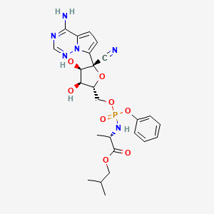 Chemical structure of Remdesivir methylpropyl ester analog