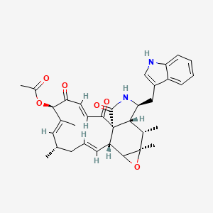 Chemical structure of 19-O-Acetylchaetoglobosin A