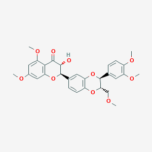 Chemical structure of 4'-Acetylchrysomycin B