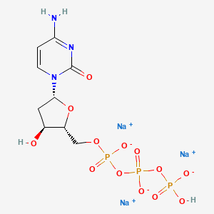 Chemical structure of 2'-Deoxycytidine-5'-triphosphate (sodium salt)