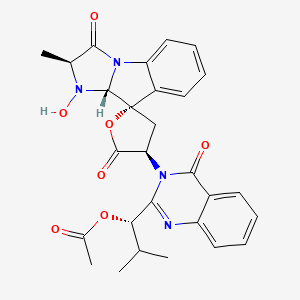 Chemical structure of Tryptoquivaline D