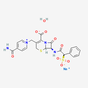 Chemical structure of Cefsulodin (sodium salt hydrate)