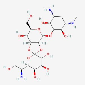 Chemical structure of Hygromycin B (hydrate)