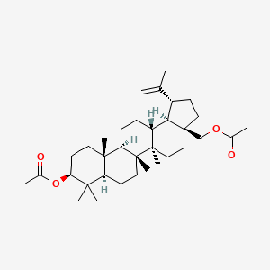 Chemical structure of Betulin 3,28-diacetate