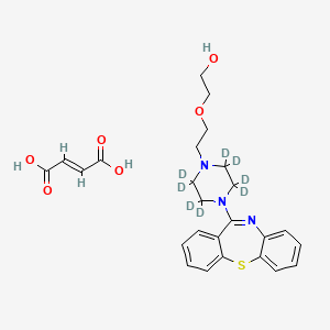 Chemical structure of Quetiapine-d8 (fumarate)