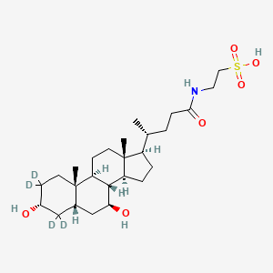 Chemical structure of Tauroursodeoxycholate-d4