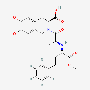 Chemical structure of Moexipril-d5
