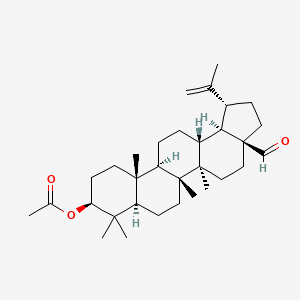 Chemical structure of 3-Acetylbetulinaldehyde