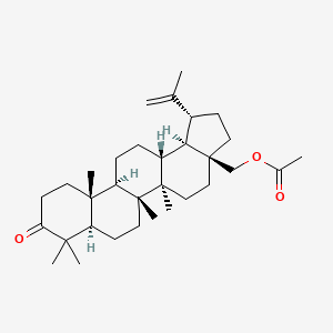 Chemical structure of 3-Oxobetulin Acetate