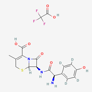 Chemical structure of Cefadroxil-d4 (trifluoroacetate salt)