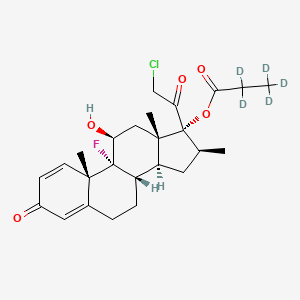 Chemical structure of Clobetasol Propionate-d5