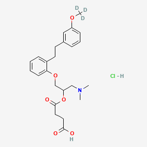 Chemical structure of Sarpogrelate-d3 (hydrochloride)