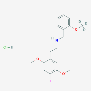 Chemical structure of 25I-NBOMe-d3 (hydrochloride) (exempt preparation)