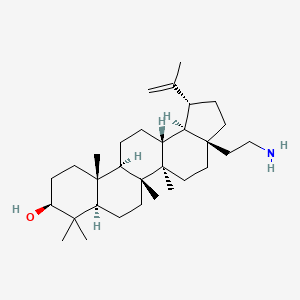 Chemical structure of 28-Deoxybetulin methyleneamine