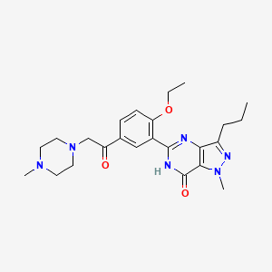 Chemical structure of Noracetildenafil