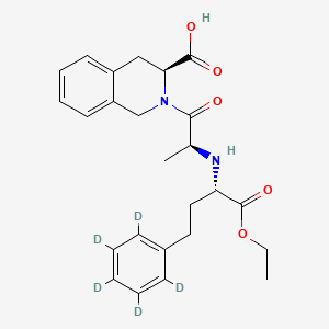 Chemical structure of Quinapril-d5