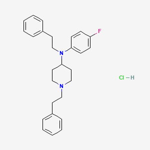 Chemical structure of para-fluoro Phenethyl 4-ANPP (hydrochloride)