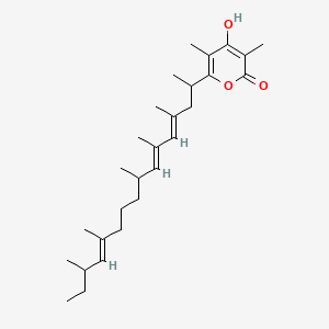 Chemical structure of Alternapyrone