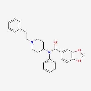 Chemical structure of Benzodioxolefentanyl
