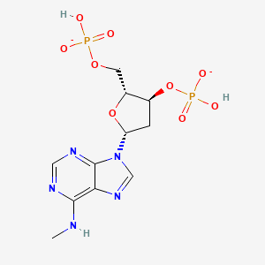 Chemical structure of MRS2179 (ammonium salt hydrate)