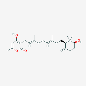 Chemical structure of Sartorypyrone D