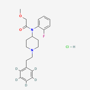 Chemical structure of Ocfentanil-d5 (hydrochloride)