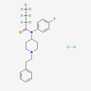 Chemical structure of para-Fluorobutyryl fentanyl-d7 (hydrochloride)