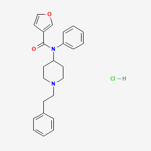 Chemical structure of 3-Furanylfentanyl hydrochloride
