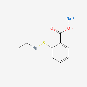 Chemical structure of Thimerosal