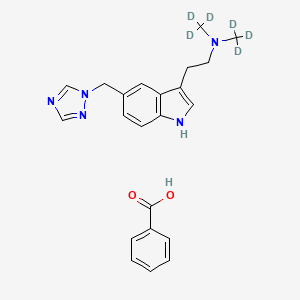 Chemical structure of Rizatriptan-d6 Benzoate