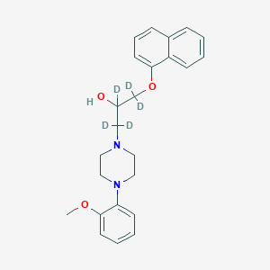 Chemical structure of Naftopidil-d5