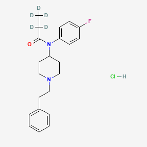 Chemical structure of para-Fluorofentanyl-d5 (hydrochloride)