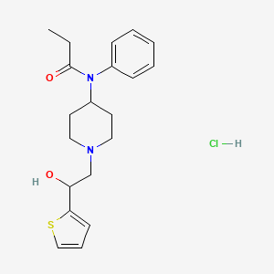 Chemical structure of beta-Hydroxythiofentanyl hydrochloride