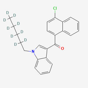 Chemical structure of JWH 398-d9 (exempt preparation)