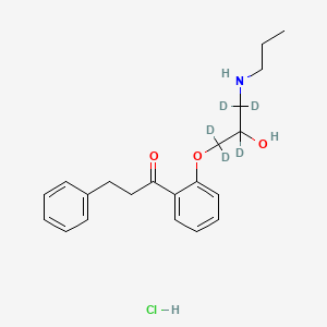 Chemical structure of Propafenone-d5 Hydrochloride