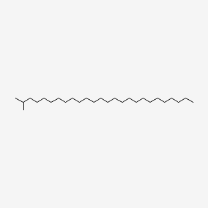 Chemical structure of 2-Methylhexacosane