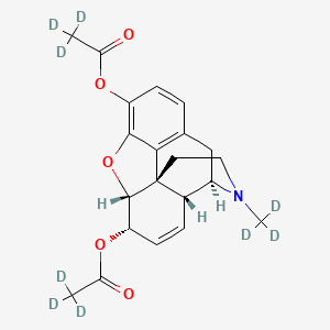 Chemical structure of Heroin-d9 (CRM)