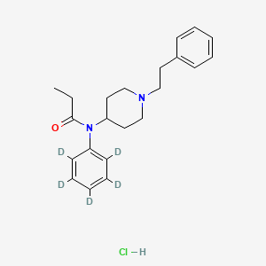 Chemical structure of Fentanyl-d5 (hydrochloride)