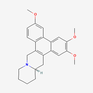 Chemical structure of (-)-Cryptopleurine