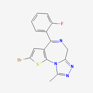 Chemical structure of Flubrotizolam
