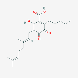 Chemical structure of CBGAQ