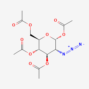 Chemical structure of 1,3,4,6-Tetra-O-acetyl-2-azido-2-deoxy-α-D-Glucopyranose
