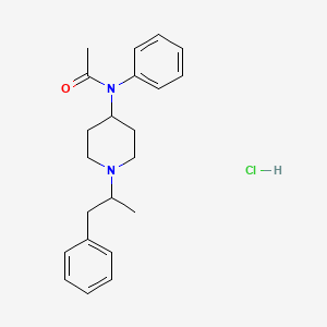 Chemical structure of α-methyl Acetyl fentanyl (hydrochloride) (CRM)