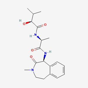 Chemical structure of 4-fluoro MDMB-BUTINACA N-(4-hydroxybutyl) metabolite (CRM)